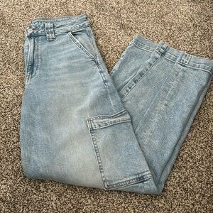 Aerie Denim Cargo Pants